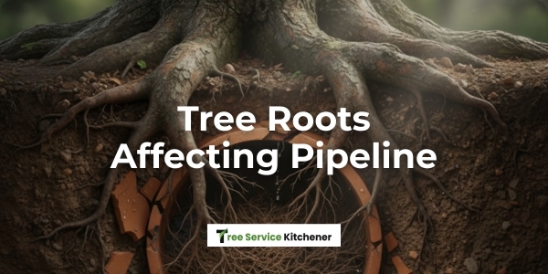 Tree roots invading Kitchener sewer pipes - Tree Service Kitchener prevention guide